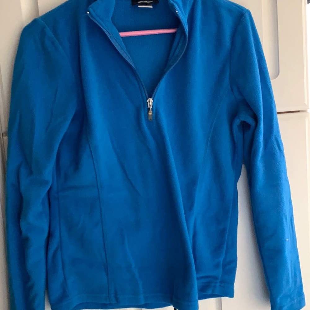 Blue quarter zip